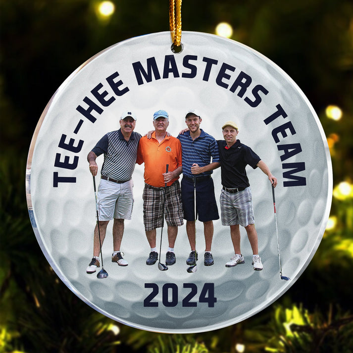 Custom Photo Golfing Team – Personalized Custom 3D Inflated Effect Acrylic Ornament – Christmas For Golfers, Golf Lovers Custom Photo Golfing Team – Personalized Custom 3D Inflated Effect Acrylic Ornament – Christmas For Golfers, Golf Lovers