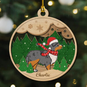 Paws And Snow - Personalized Custom 2-layered Wood Ornament - Gift for Dog Lovers, Dog Dad, Dog Mom | Christmas 2 mk6 2178bcb8 bde7 4b78 8a0e 38a3.jpg