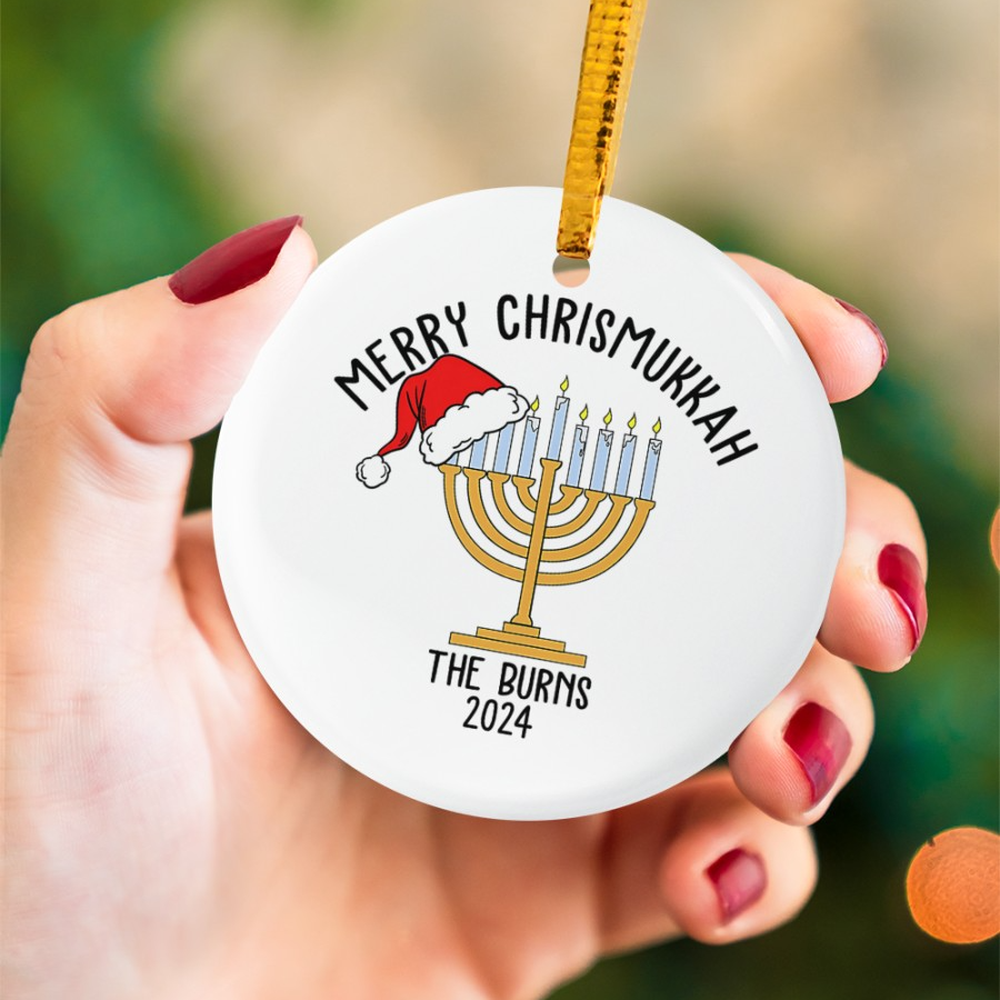 Christmas Hanukkah Ornament 2025 – Interfaith Family Gift Ideas, Jewish and Christian Family Decorations Christmas Hanukkah Ornament 2025 – Interfaith Family Gift Ideas, Jewish and Christian Family Decorations