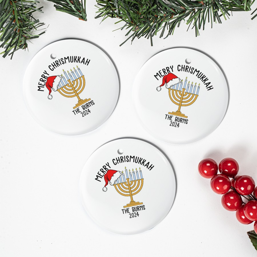 Christmas Hanukkah Ornament 2025 – Interfaith Family Gift Ideas, Jewish and Christian Family Decorations Christmas Hanukkah Ornament 2025 – Interfaith Family Gift Ideas, Jewish and Christian Family Decorations
