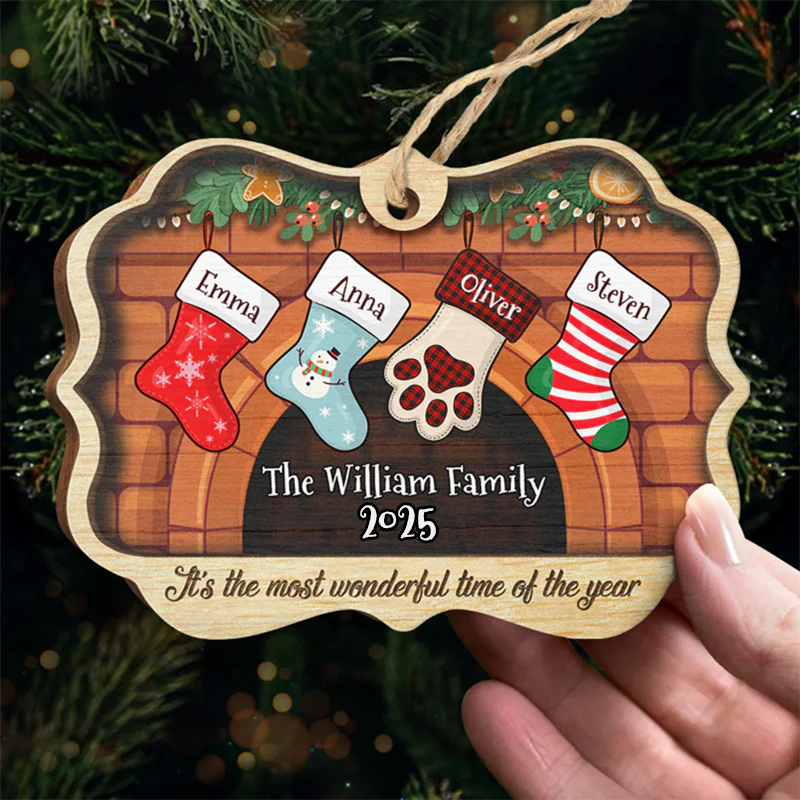 Christmas Stockings Hanging – Personalized Medallion Ornament – Christmas Gift for Family Members Christmas Stockings Hanging – Personalized Medallion Ornament – Christmas Gift for Family Members