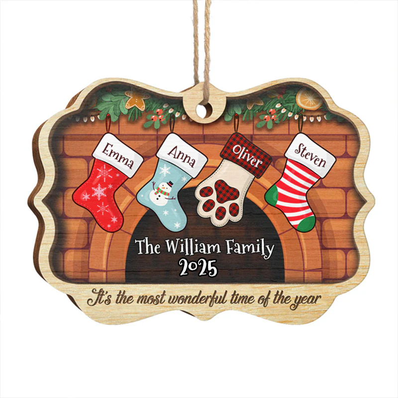 Christmas Stockings Hanging – Personalized Medallion Ornament – Christmas Gift for Family Members Christmas Stockings Hanging – Personalized Medallion Ornament – Christmas Gift for Family Members