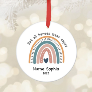 Not All Heroes Wear Capes Nurse - Personalized Circle Ceramic Ornament - Christmas Gift For Nurse, CNA, Registered RN, Healthcare Worker 1 download 15 73d590b1 a7c5 447c aff4 e6293bc2ea89.png