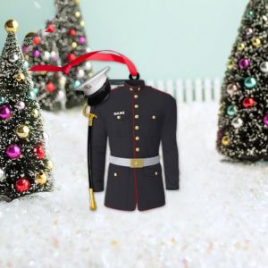 Marine Uniform 2D Flat Ornament - Personalized Custom Shaped Acrylic Ornament - Christmas Gift For Military, Army Dad, Husband 3 4 8caa48a8 c1c8 48a9 8274 c9a994a35943.png