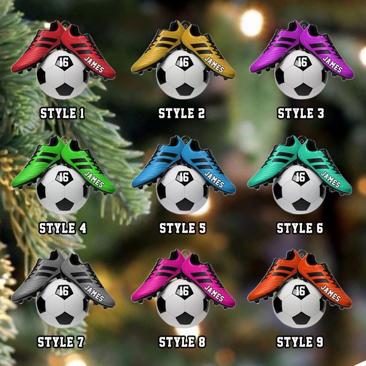 Soccer Christmas – Personalized Custom Shaped Acrylic Ornament – Christmas Gift for Soccer, Soccer Lover, Son/Daughter, Grandkids Soccer Christmas – Personalized Custom Shaped Acrylic Ornament – Christmas Gift for Soccer, Soccer Lover, Son/Daughter, Grandkids