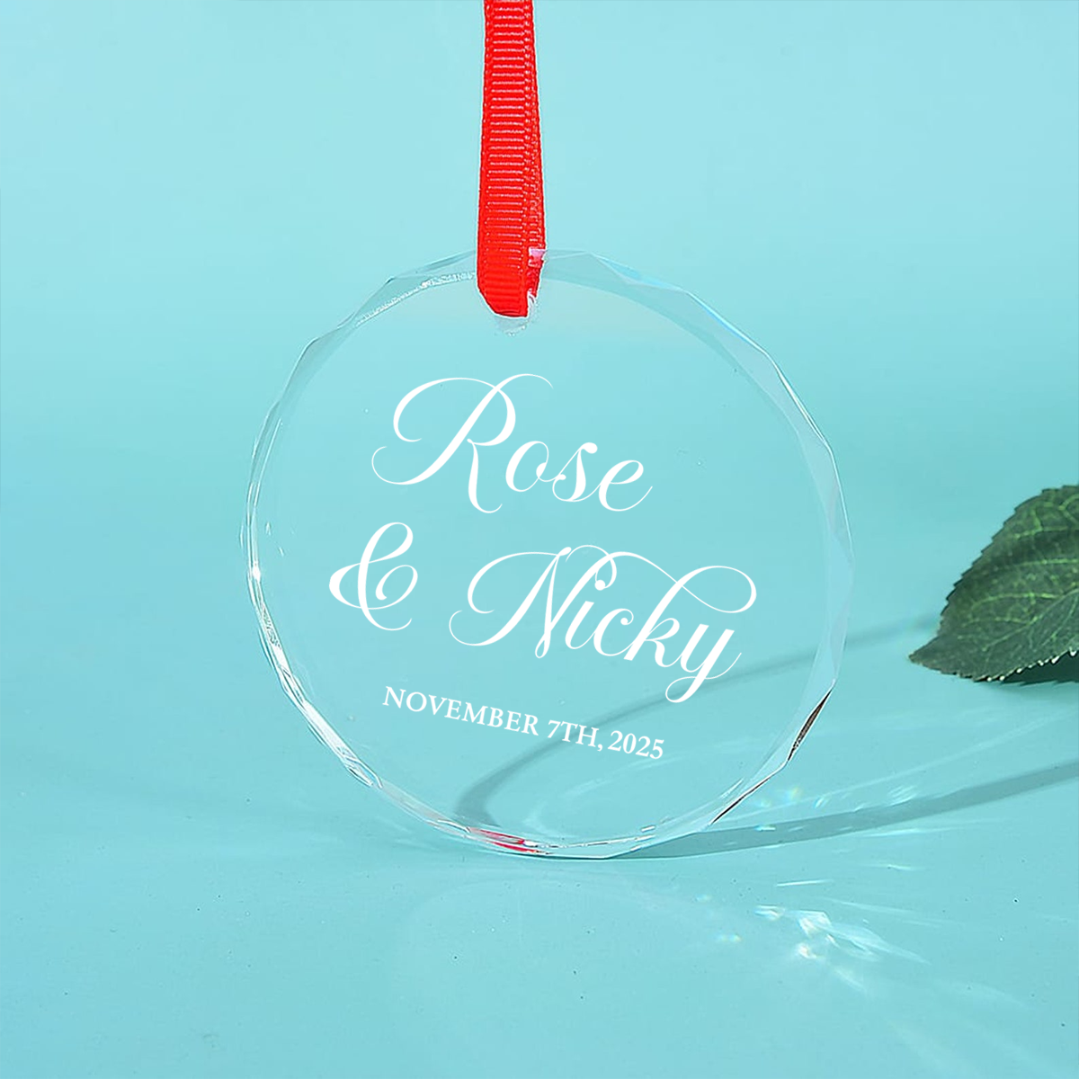 Couple Ornament with Your Names and Special Date – Personalized Circle Glass Ornament – Christmas Gift For Her/Him, Husband/Wife, Couples Couple Ornament with Your Names and Special Date – Personalized Circle Glass Ornament – Christmas Gift For Her/Him, Husband/Wife, Couples
