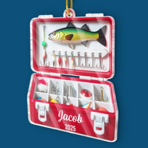 The Best Catch Of The Season Fishing Christmas - Personalized Custom Shaped Acrylic Ornament - Christmas Gift For Him, for Dad, Fishing Lovers 4 TheBestCatchOfTheSeason3.png