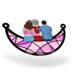 Mom Children Sitting On The Moo 3.png