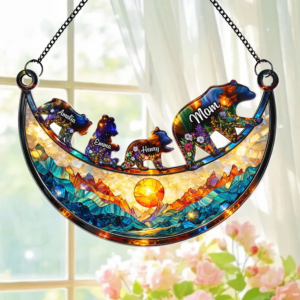 Custom Mama Bear - Personalized Window Hanging Suncatcher Ornament - Mother's Day Gift For Mom, Mama, Mommy 1 MamaBear2 b3fbe54d 8eac 4427 bbac 5bde7aeb260a.png