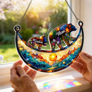 Custom Mama Bear - Personalized Window Hanging Suncatcher Ornament - Mother's Day Gift For Mom, Mama, Mommy 6 MamaBear4 8d0e8cf1 28a0 44fa 87fb 7313a9508eb2.png