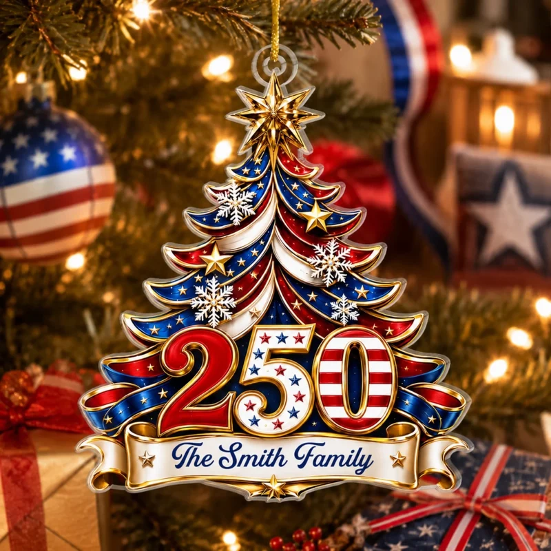 Celebrating Freedom Together – Personalized Custom Shaped Acrylic Ornament – America 250th Anniversary Christmas Gifts For Mom, Dad, Brother, Sister Celebrating Freedom Together – Personalized Custom Shaped Acrylic Ornament – America 250th Anniversary Christmas Gifts For Mom, Dad, Brother, Sister