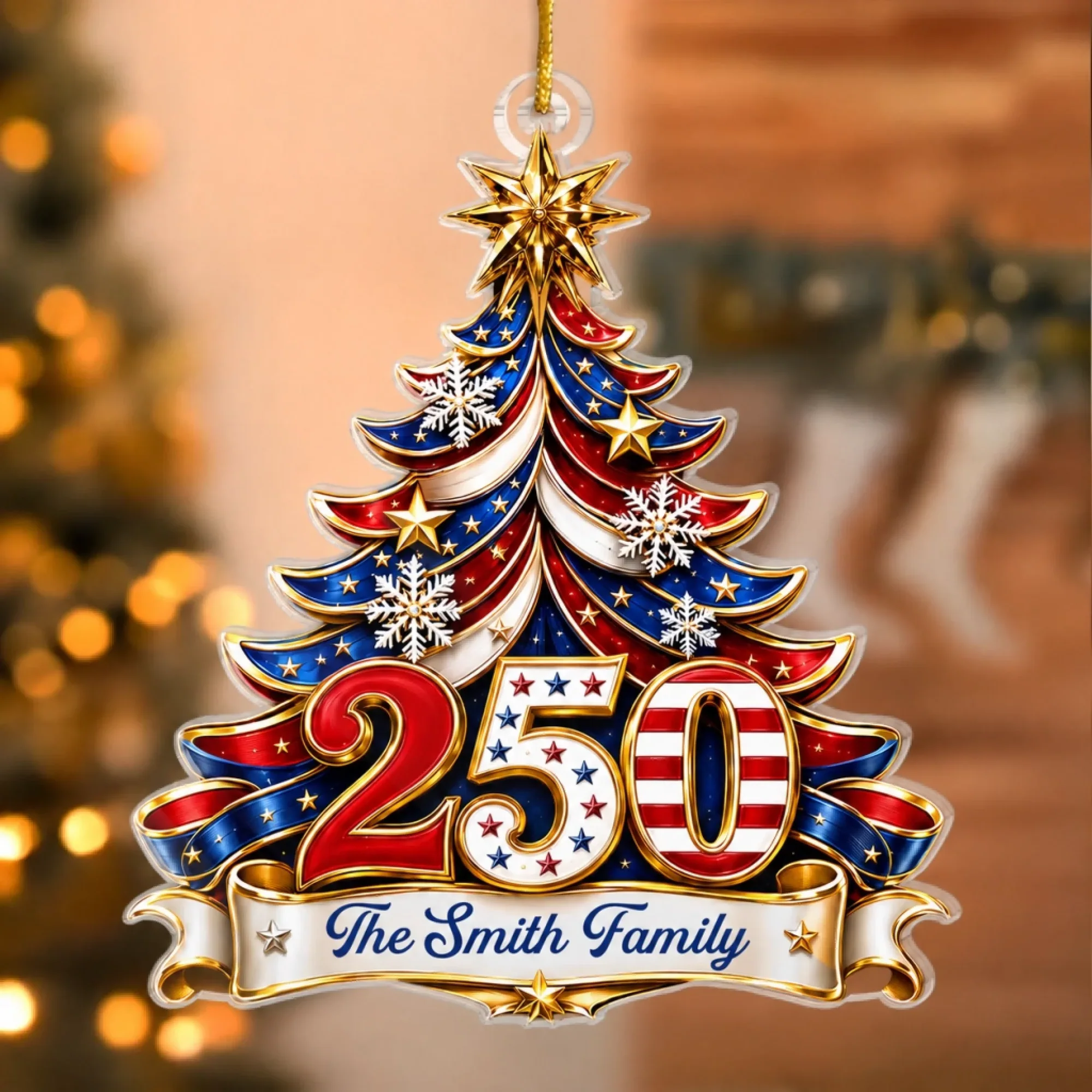 Celebrating Freedom Together – Personalized Custom Shaped Acrylic Ornament – America 250th Anniversary Christmas Gifts For Mom, Dad, Brother, Sister Celebrating Freedom Together – Personalized Custom Shaped Acrylic Ornament – America 250th Anniversary Christmas Gifts For Mom, Dad, Brother, Sister