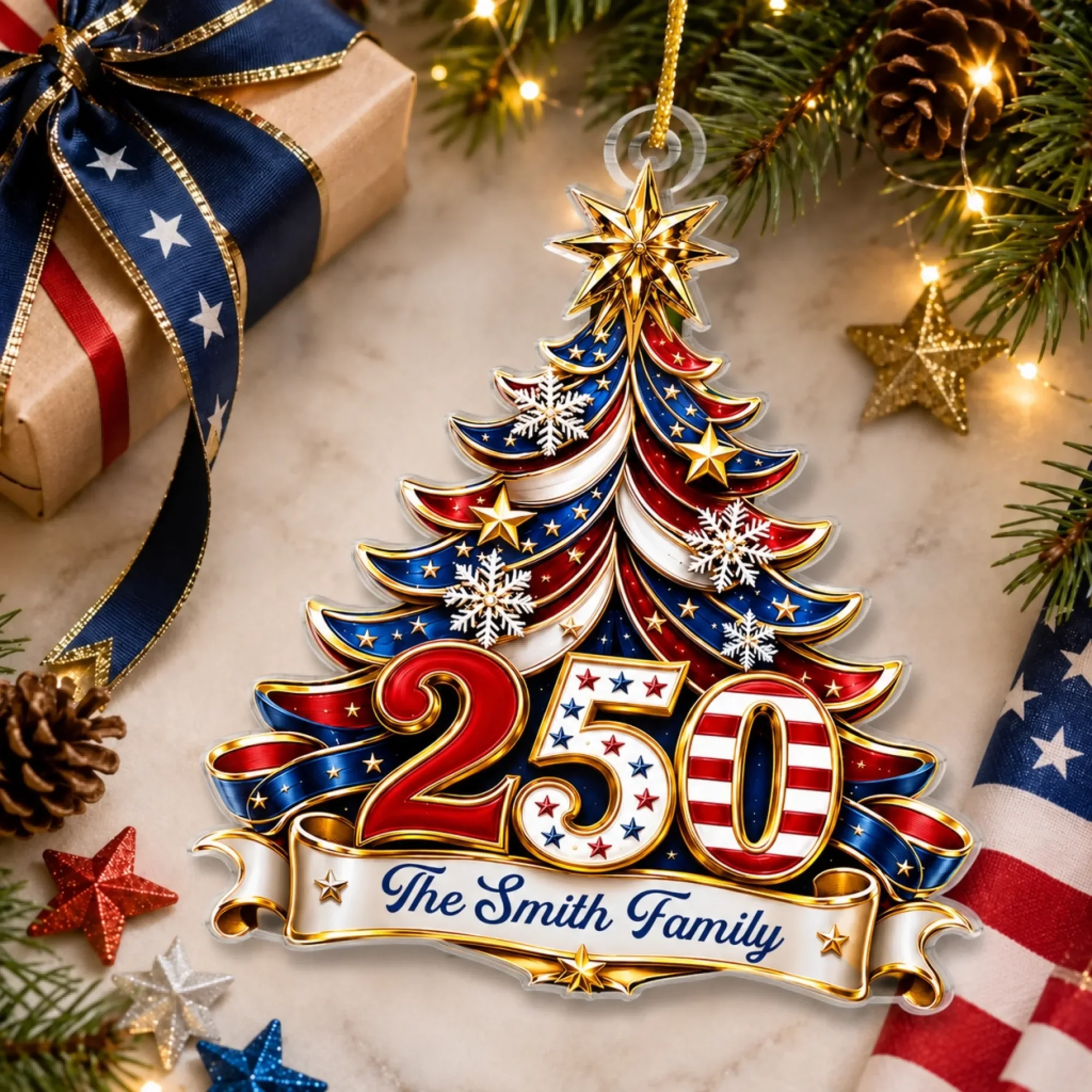 Celebrating Freedom Together – Personalized Custom Shaped Acrylic Ornament – America 250th Anniversary Christmas Gifts For Mom, Dad, Brother, Sister Celebrating Freedom Together – Personalized Custom Shaped Acrylic Ornament – America 250th Anniversary Christmas Gifts For Mom, Dad, Brother, Sister