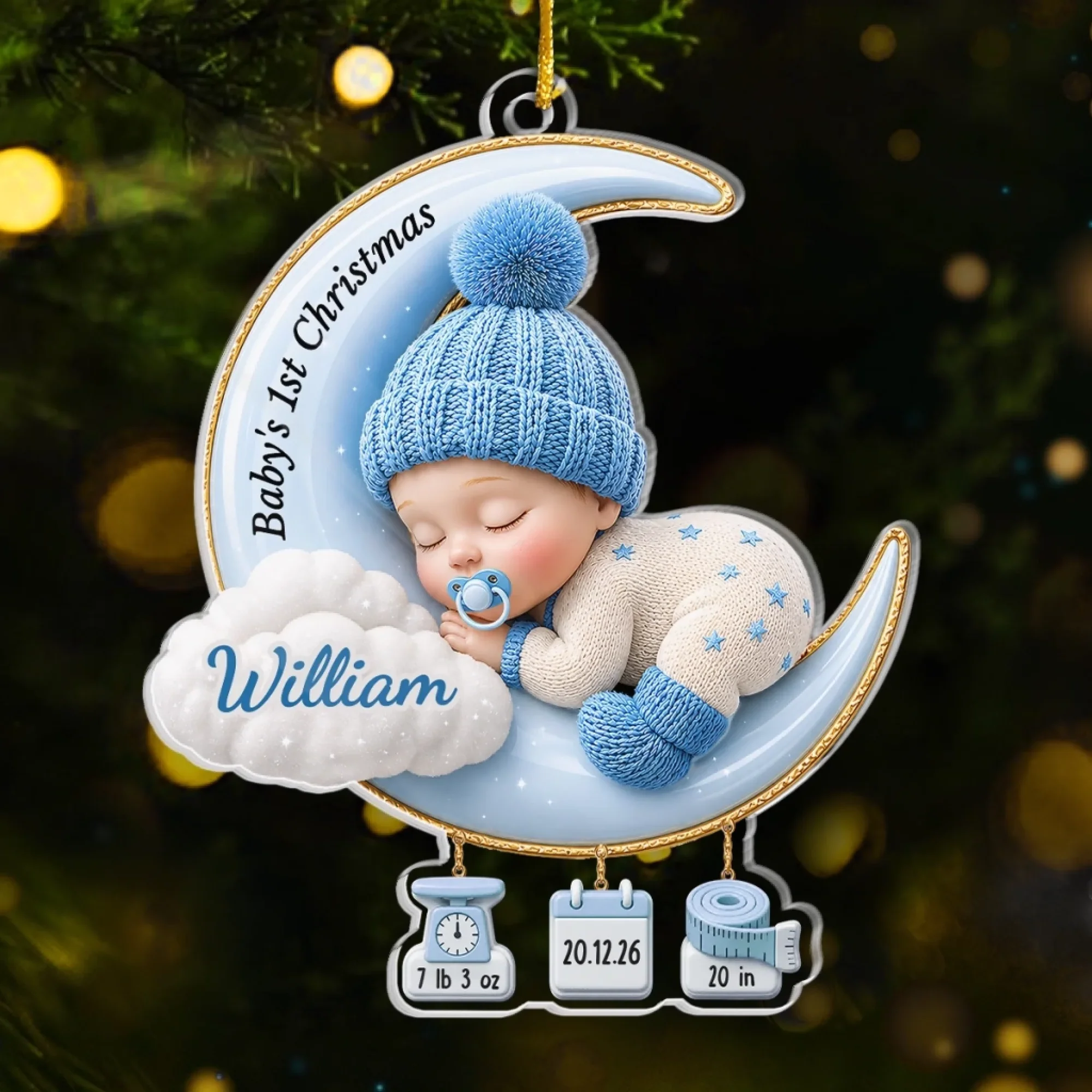 Sweet Dreams Little Angel Christmas – Personalized Custom Shaped Acrylic Ornament – Newborn Gifts, Babies 1st Christmas Gifts Sweet Dreams Little Angel Christmas – Personalized Custom Shaped Acrylic Ornament – Newborn Gifts, Babies 1st Christmas Gifts