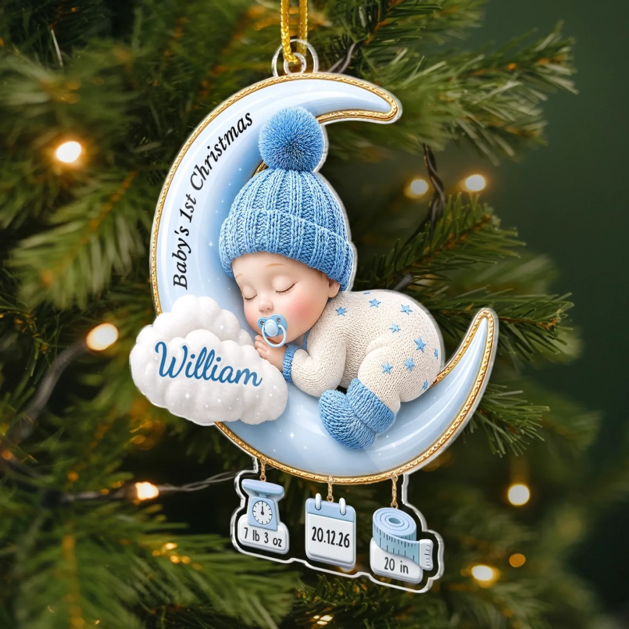 Sweet Dreams Little Angel Christmas – Personalized Custom Shaped Acrylic Ornament – Newborn Gifts, Babies 1st Christmas Gifts Sweet Dreams Little Angel Christmas – Personalized Custom Shaped Acrylic Ornament – Newborn Gifts, Babies 1st Christmas Gifts