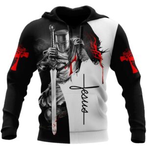 A Child Of God A Man Of Faith A Warrior Of Christ God 3D Hoodie For Man And Women Jesus Printed 3D Hoodie 2 nlnclb.jpg