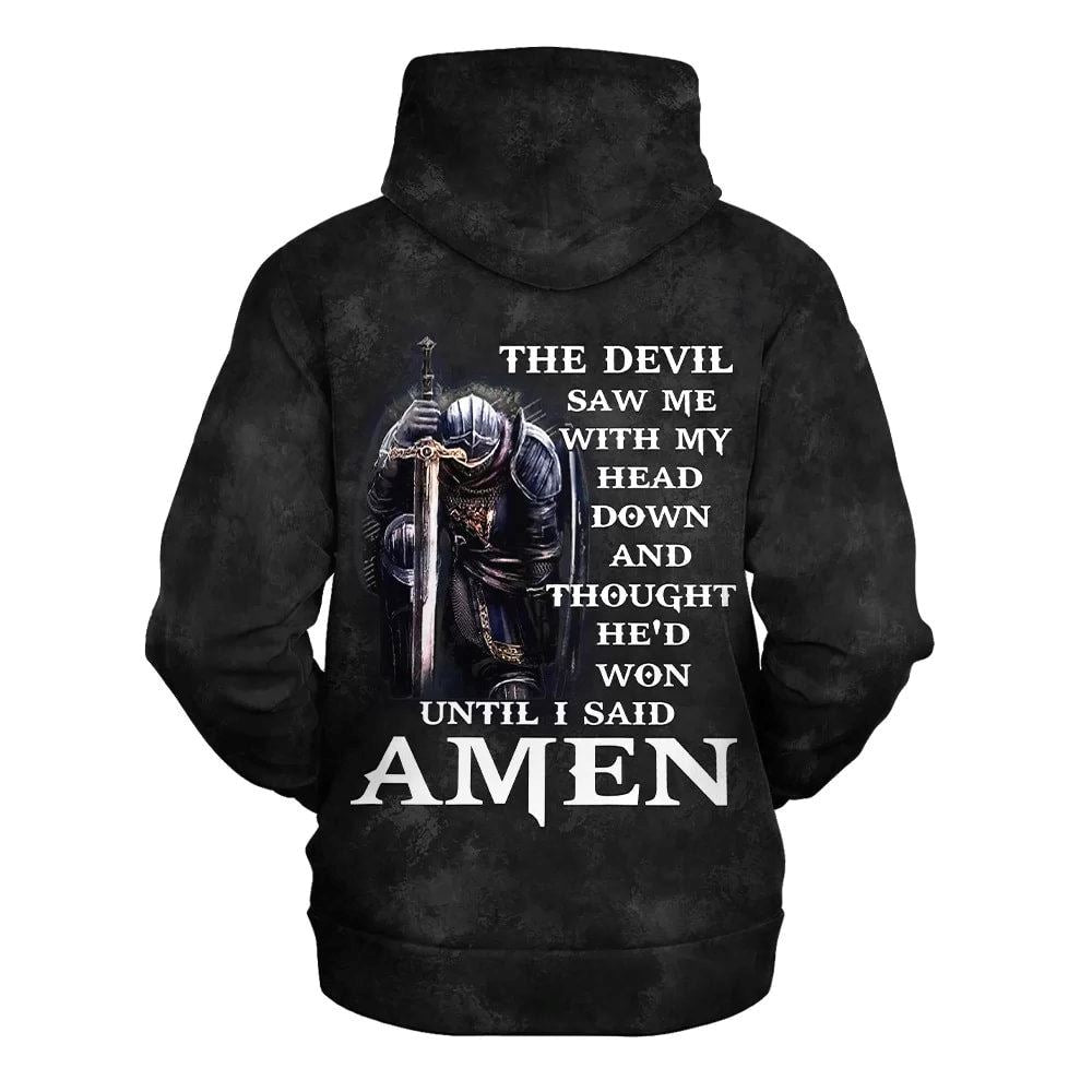 The Devil Saw Me With My Head Down Hoodies Men & Women, God 3D Printed Hoodie, Christian Apparel Hoodies The Devil Saw Me With My Head Down Hoodies Men & Women, God 3D Printed Hoodie, Christian Apparel Hoodies