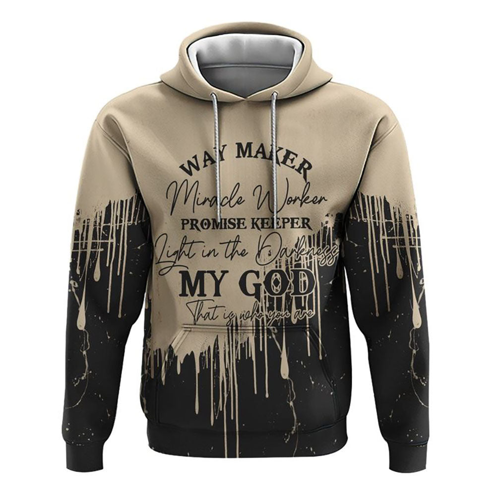 Way Maker Miracle Worker Melt All Over Print 3D Hoodie, Christian Hoodie, Christian Sweatshirt, Bible Verse Shirt Way Maker Miracle Worker Melt All Over Print 3D Hoodie, Christian Hoodie, Christian Sweatshirt, Bible Verse Shirt