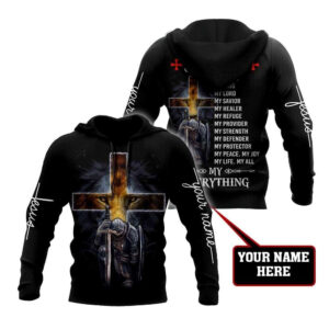 Personalized God My All My Everything God 3D Hoodie For Man And Women, Jesus Printed 3D Hoodie