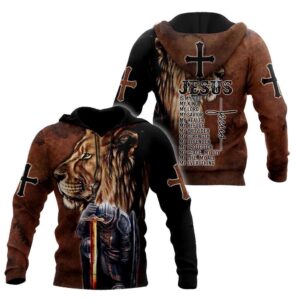 Knight Of God Christian Jesus Is God 3D Hoodie For Man And Women, Jesus Printed 3D Hoodie