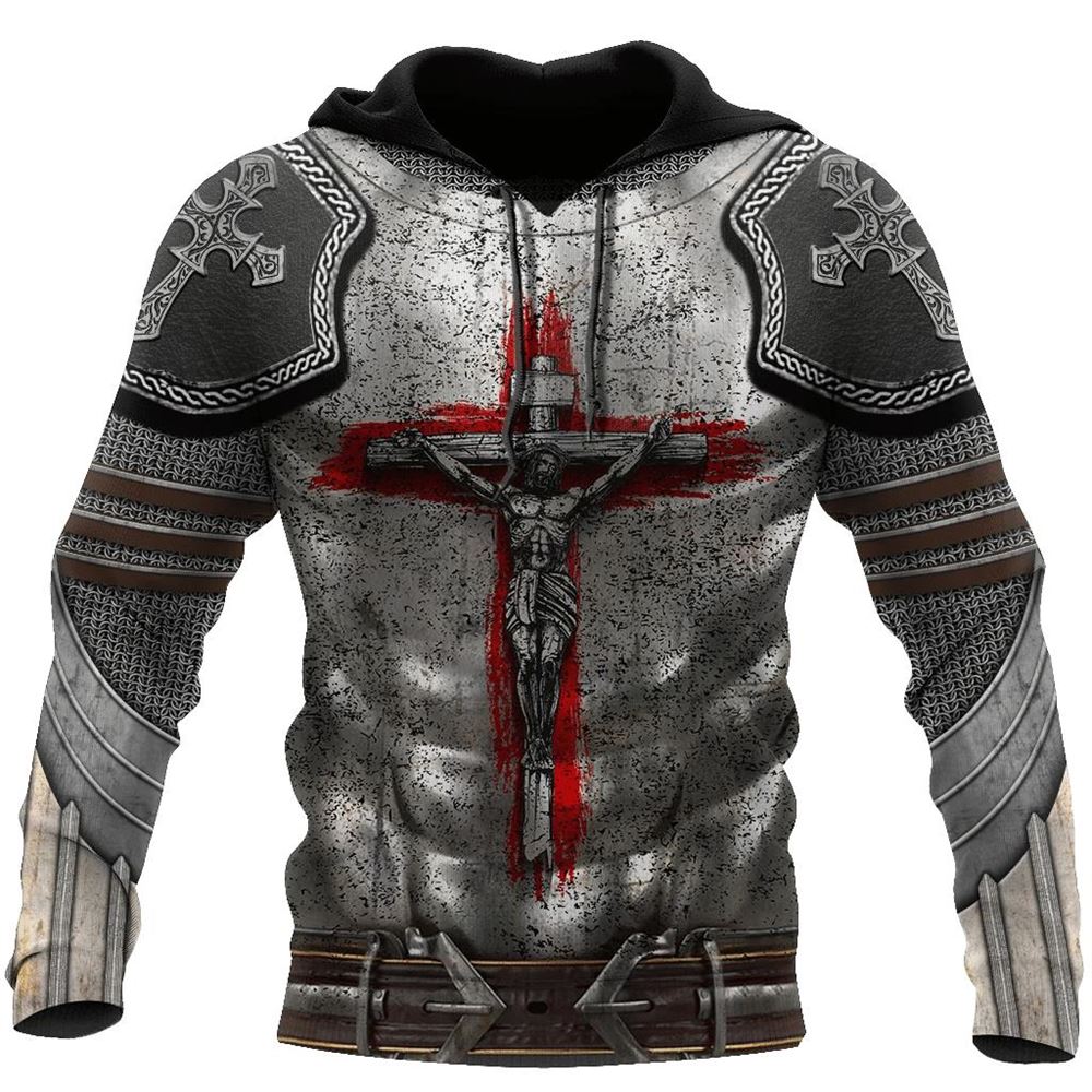 Knight Armor Of God 3D Hoodie For Man And Women, Jesus Printed 3D Hoodie Knight Armor Of God 3D Hoodie For Man And Women, Jesus Printed 3D Hoodie