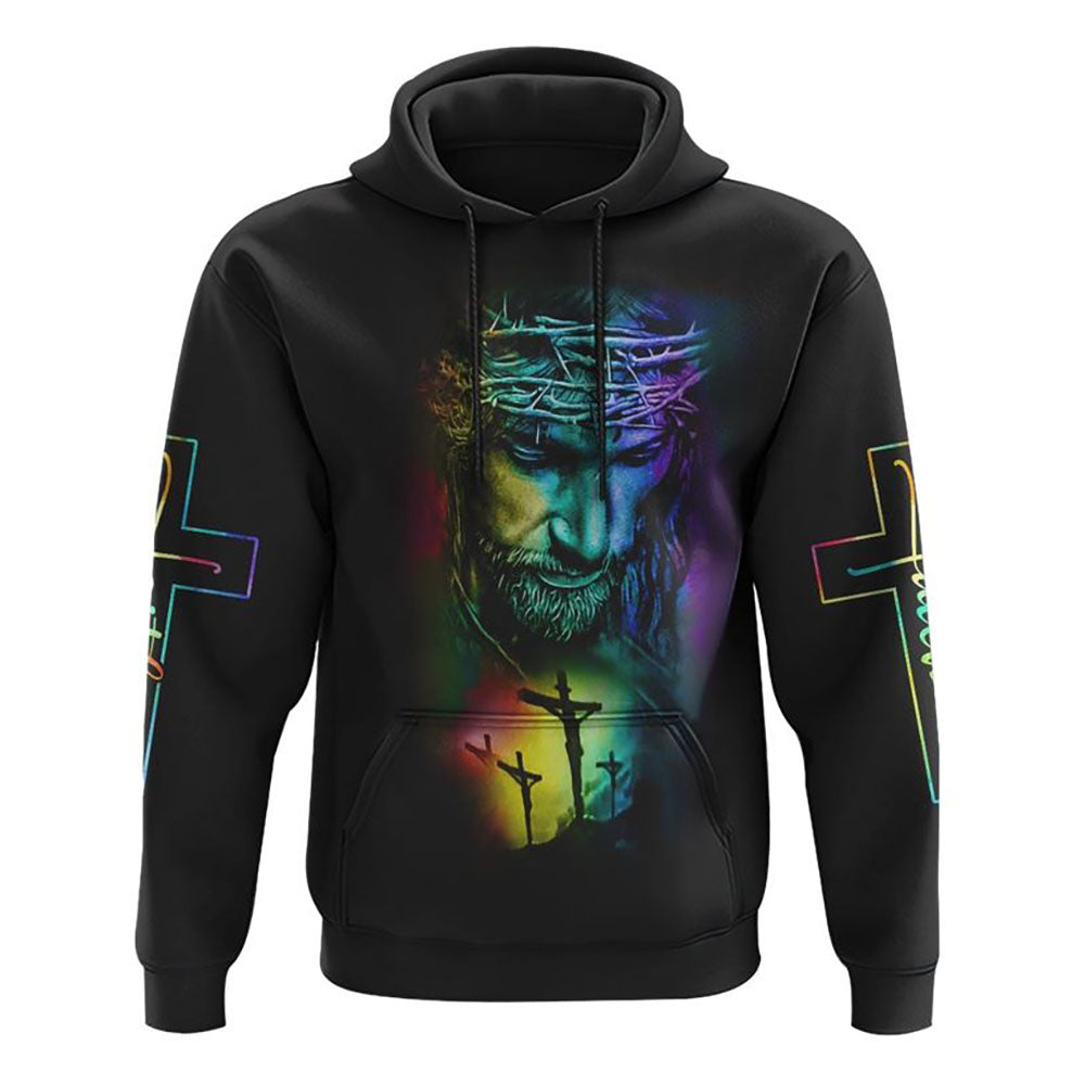 Way Maker Miracle Worker Rainbow Painting Jesus All Over Print 3D Hoodie, Christian Hoodie, Christian Sweatshirt, Bible Verse Shirt Way Maker Miracle Worker Rainbow Painting Jesus All Over Print 3D Hoodie, Christian Hoodie, Christian Sweatshirt, Bible Verse Shirt