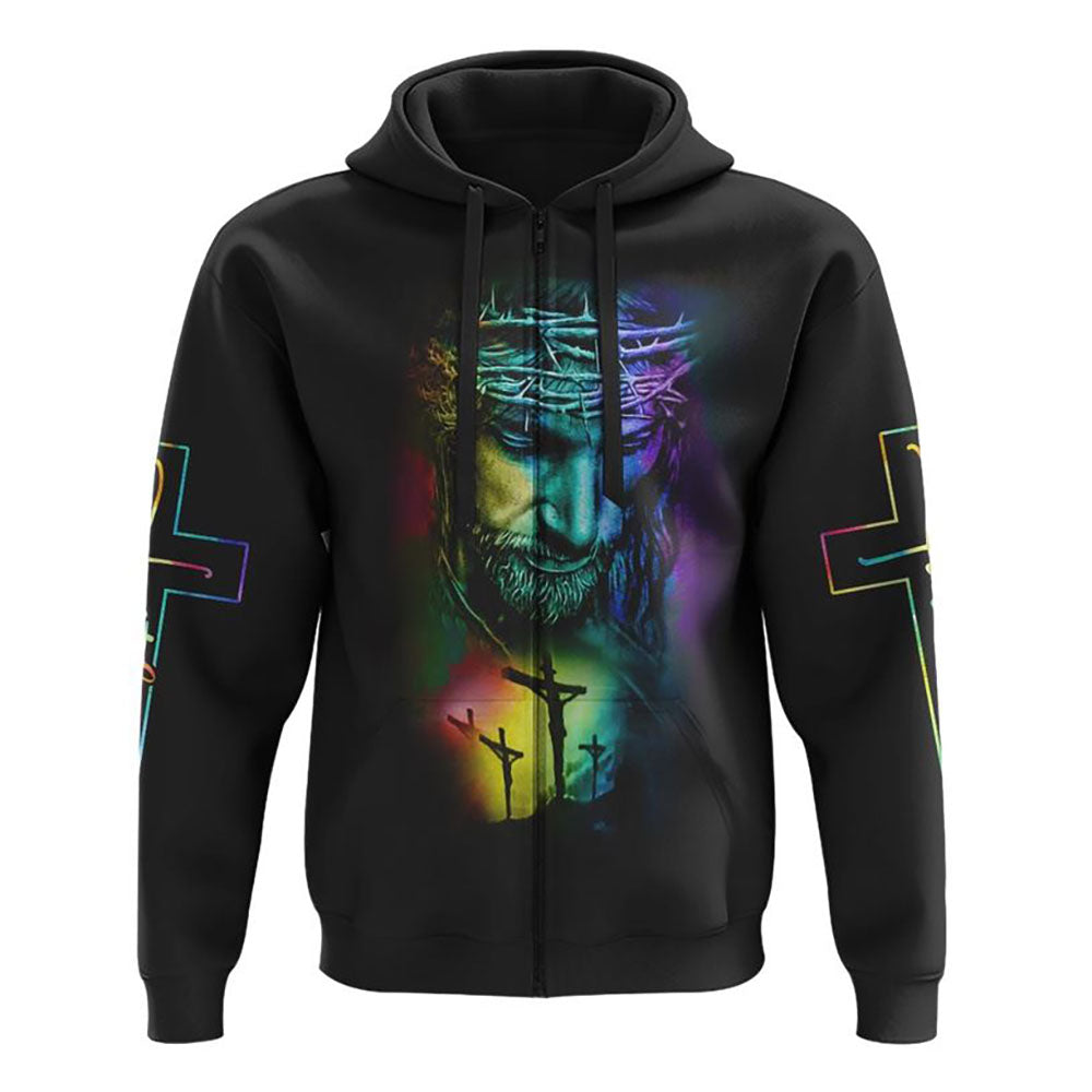 Way Maker Miracle Worker Rainbow Painting Jesus All Over Print 3D Hoodie, Christian Hoodie, Christian Sweatshirt, Bible Verse Shirt Way Maker Miracle Worker Rainbow Painting Jesus All Over Print 3D Hoodie, Christian Hoodie, Christian Sweatshirt, Bible Verse Shirt
