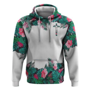 Way Maker Miracle Worker Promise Keeper Tropical All Over Print 3D Hoodie, Christian Hoodie, Christian Sweatshirt, Bible Verse Shirt