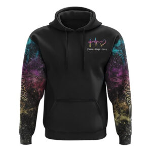 Way Maker Miracle Worker Lion Inside Art Colorful All Over Print 3D Hoodie, Christian Hoodie, Christian Sweatshirt, Bible Verse Shirt