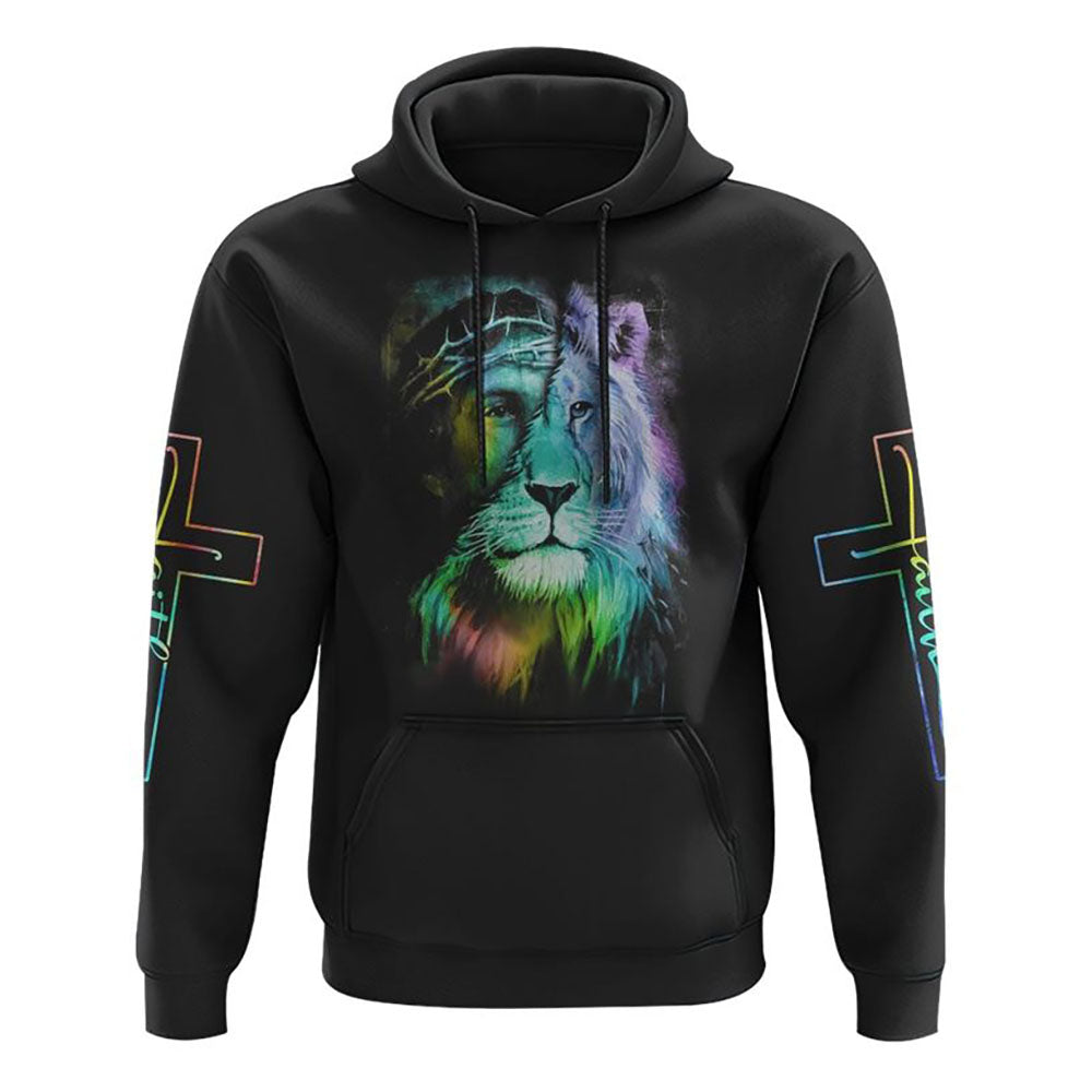 Way Maker Miracle Worker Colorful Lion Jesus All Over Print 3D Hoodie, Christian Hoodie, Christian Sweatshirt, Bible Verse Shirt Way Maker Miracle Worker Colorful Lion Jesus All Over Print 3D Hoodie, Christian Hoodie, Christian Sweatshirt, Bible Verse Shirt