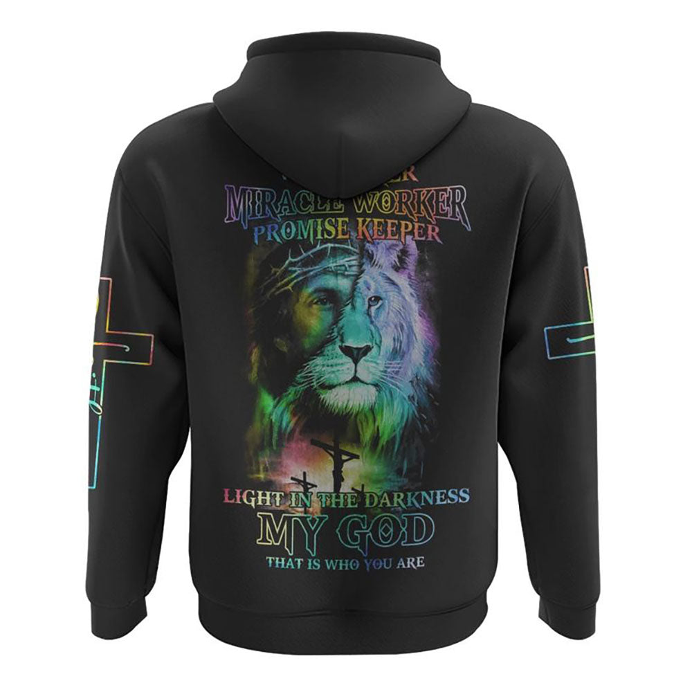 Way Maker Miracle Worker Colorful Lion Jesus All Over Print 3D Hoodie, Christian Hoodie, Christian Sweatshirt, Bible Verse Shirt Way Maker Miracle Worker Colorful Lion Jesus All Over Print 3D Hoodie, Christian Hoodie, Christian Sweatshirt, Bible Verse Shirt