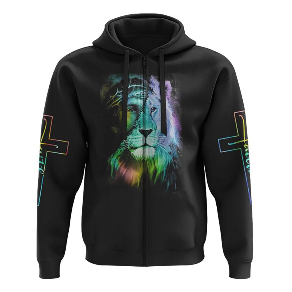 Way Maker Miracle Worker Colorful Lion Jesus All Over Print 3D Hoodie, Christian Hoodie, Christian Sweatshirt, Bible Verse Shirt Way Maker Miracle Worker Colorful Lion Jesus All Over Print 3D Hoodie, Christian Hoodie, Christian Sweatshirt, Bible Verse Shirt