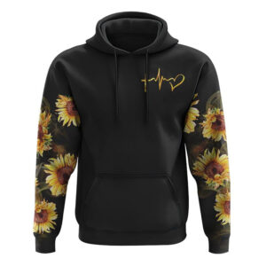 Sunflower Fly Fe All Over Print 3D Hoodie, Christian Hoodie, Christian Sweatshirt, Bible Verse Shirt