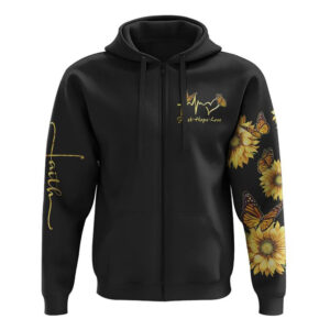 Sunflower Butterfly All Over Print 3D Hoodie Christian Hoodie Christian Sweatshirt Bible Verse Shirt 3 sp8aem.jpg