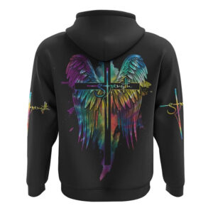 Strength Wings Colorful Watercolor All Over Print 3D Hoodie Christian Hoodie Christian Sweatshirt Bible Verse Shirt 2 n4izcb.jpg