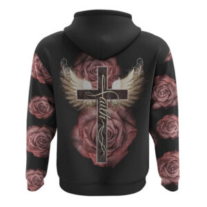 Rose Wings Cross Light All Over Print 3D Hoodie Christian Hoodie Christian Sweatshirt Bible Verse Shirt 2 nwpsik.jpg