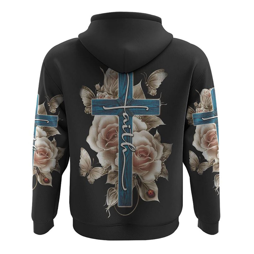 Rose Light Faith Cross All Over Print 3D Hoodie, Christian Hoodie, Christian Sweatshirt, Bible Verse Shirt Rose Light Faith Cross All Over Print 3D Hoodie, Christian Hoodie, Christian Sweatshirt, Bible Verse Shirt