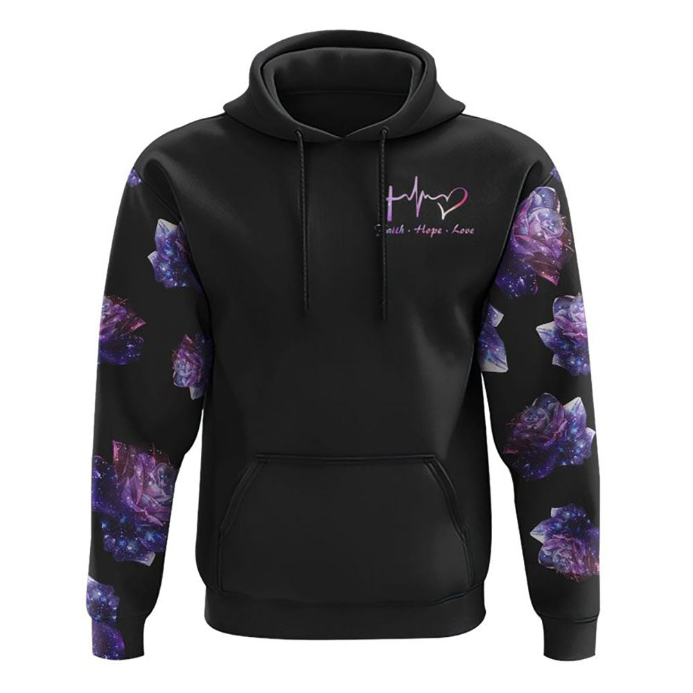 Rose Faith Galaxy All Over Print 3D Hoodie, Christian Hoodie, Christian Sweatshirt, Bible Verse Shirt Rose Faith Galaxy All Over Print 3D Hoodie, Christian Hoodie, Christian Sweatshirt, Bible Verse Shirt