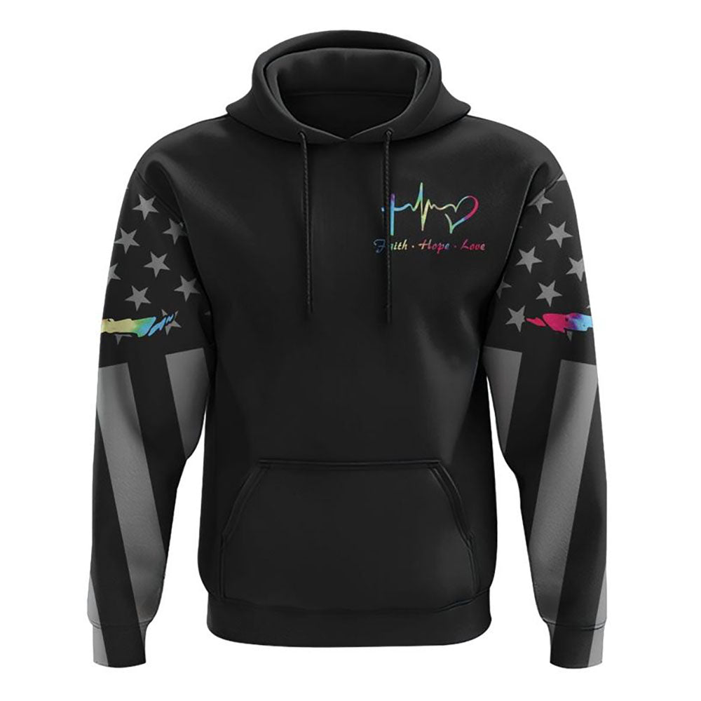 Rooted In Christ Colorful Smoke All Over Print 3D Hoodie, Christian Hoodie, Christian Sweatshirt, Bible Verse Shirt