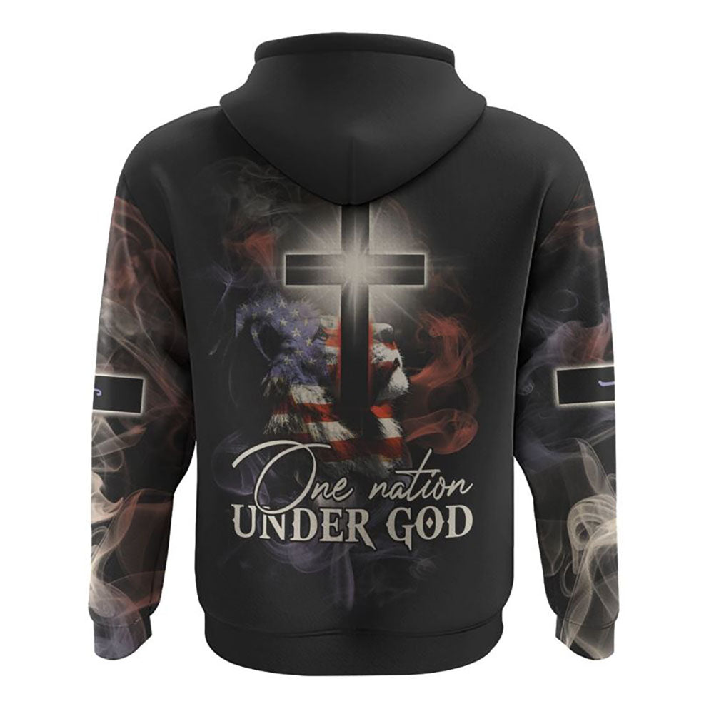One Nation Under God Lion Light All Over Print 3D Hoodie, Christian Hoodie, Christian Sweatshirt, Bible Verse Shirt One Nation Under God Lion Light All Over Print 3D Hoodie, Christian Hoodie, Christian Sweatshirt, Bible Verse Shirt