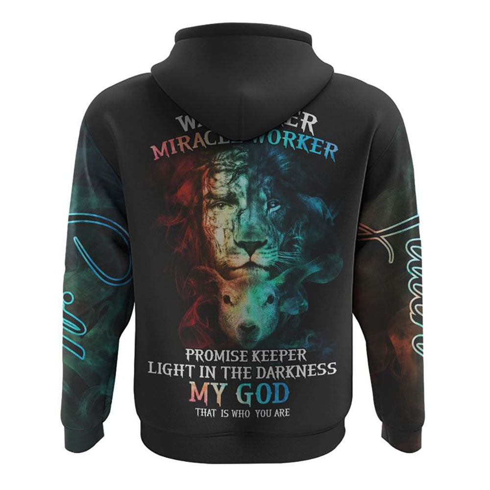My God That Is Who You Are Jesus Lion Lamp All Over Print 3D Hoodie, Christian Hoodie, Christian Sweatshirt, Bible Verse Shirt My God That Is Who You Are Jesus Lion Lamp All Over Print 3D Hoodie, Christian Hoodie, Christian Sweatshirt, Bible Verse Shirt