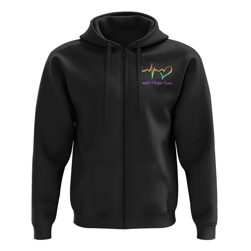 Love Pride Lgbt Cross Wings All Over Print 3D Hoodie, Christian Hoodie, Christian Sweatshirt, Bible Verse Shirt