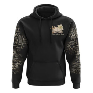 Lily Flower And Cross Book All Over Print 3D Hoodie, Christian Hoodie, Christian Sweatshirt, Bible Verse Shirt