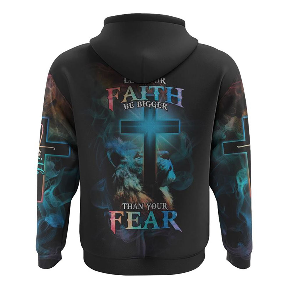 Let Your Faith Bigger Than Your Fear Lion All Over Print 3D Hoodie, Christian Hoodie, Christian Sweatshirt, Bible Verse Shirt Let Your Faith Bigger Than Your Fear Lion All Over Print 3D Hoodie, Christian Hoodie, Christian Sweatshirt, Bible Verse Shirt