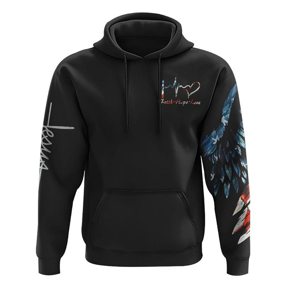 Jesus Saved America Wings Cross All Over Print 3D Hoodie, Christian Hoodie, Christian Sweatshirt, Bible Verse Shirt Jesus Saved America Wings Cross All Over Print 3D Hoodie, Christian Hoodie, Christian Sweatshirt, Bible Verse Shirt