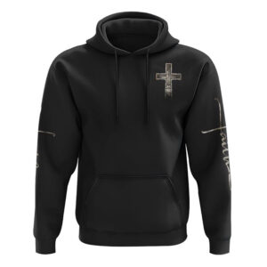 Jesus Lion Half Face All Over Print 3D Hoodie, Christian Hoodie, Christian Sweatshirt, Bible Verse Shirt