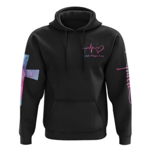 Jesus It’s Not Religion Heart Watercolor All Over Print 3D Hoodie, Christian Hoodie, Christian Sweatshirt, Bible Verse Shirt