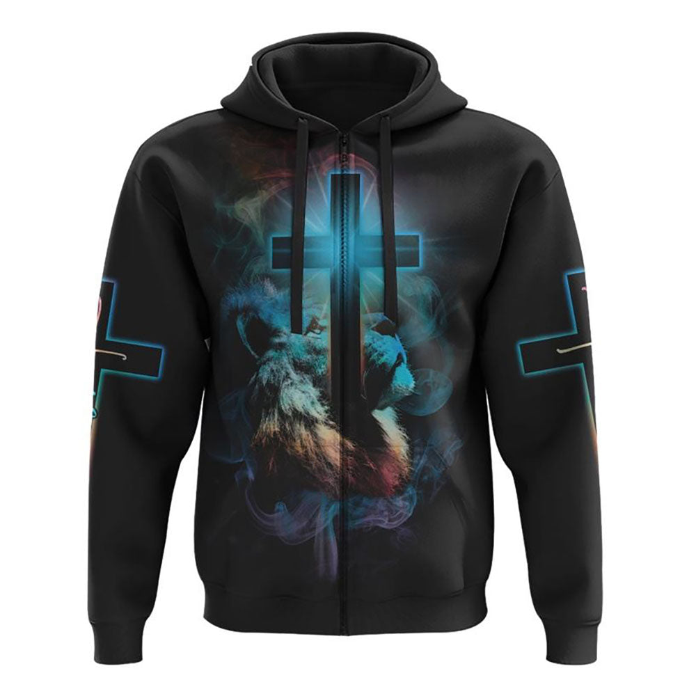 Jesus Is My God My King My Lord Colorful Lion All Over Print 3D Hoodie, Christian Hoodie, Christian Sweatshirt, Bible Verse Shirt Jesus Is My God My King My Lord Colorful Lion All Over Print 3D Hoodie, Christian Hoodie, Christian Sweatshirt, Bible Verse Shirt
