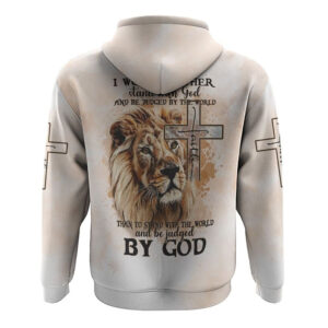I Would Rather Stand With God Painting Lion All Over Print 3D Hoodie Christian Hoodie Christian Sweatshirt Bible Verse Shirt 2 ygoltn.jpg