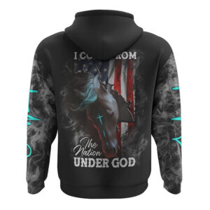 I Come From The Nation Under God Horse Flag Smoke All Over Print 3D Hoodie Christian Hoodie Christian Sweatshirt Bible Verse Shirt 2 femesy.jpg